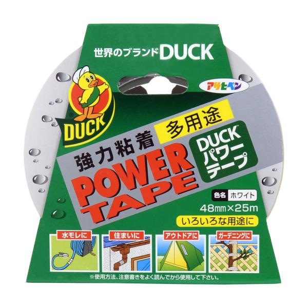 テープ 補修 パワーテープ 25m ホワイト 強くて丈夫/漏水防止 アサヒペン 爆買