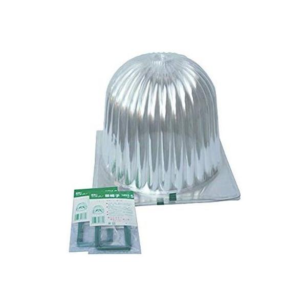 ●リブと通気孔により、葉の接触障害や、高温障害がない。●おそ霜、強風、豪雨など悪天候のほか、　害虫、鳥、犬や猫のいたずら防護に有効です。●果菜類の定植のほか、つぎ木、挿し木、種の催芽、　ハウス内での二重覆い、パインの台風避け、　スイカ玉の保...