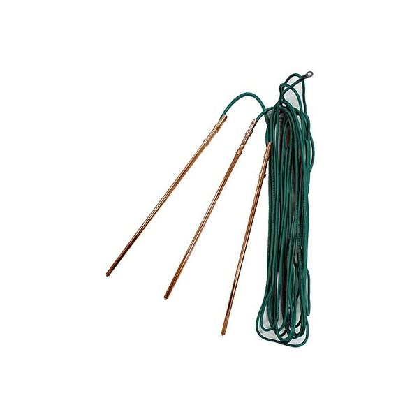 ●アース棒を地面に隠れるくらい正しく打ち込む事で撃退効果が発揮されます。●3本のアース棒は2m間隔で打ち込んでください。【仕様】●商品サイズ：50×360×40mm●商品重量：570g【注意事項】●用途以外のご使用はしないで下さい。●電気柵...