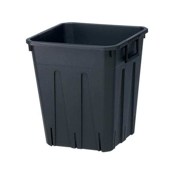 移動に便利なスライド式の取っ手アガベやストレチアなどの大株の植物の植え込みにおすすめ！※取っ手はお客様による取り付けが必要です　側面はスリット構造材質：本体:ポリエチレン、取っ手:ポリエチレンサイズ：34.5×34.5×H38cm