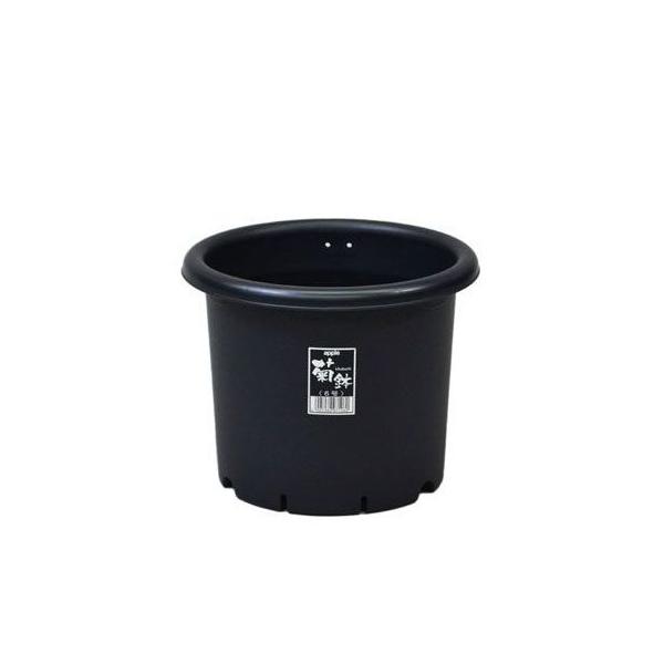 菊鉢 5号 ブラック アップルウェアー菊の栽培に適した土容量タップリで安定感のある寸胴設計。根のサークリング現象の防止に効果的なスリット付き。通水性・通気性のよい底形状。支柱止め用の針金穴３ヵ所付最近流行りのアガベやパキポディウムグラキリス...