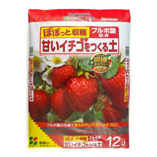他サイト： 花ごころ 甘いイチゴつくる土 12L|園芸用品・家庭菜園の商品画像
