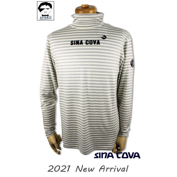 シナコバ SINA COVA メンズ アウトレット ゴルフウェア 長袖Tシャツ 新作 ll 2021秋冬新作 大きいサイズ ちょいワルファッション 送料無料 21250010-110
