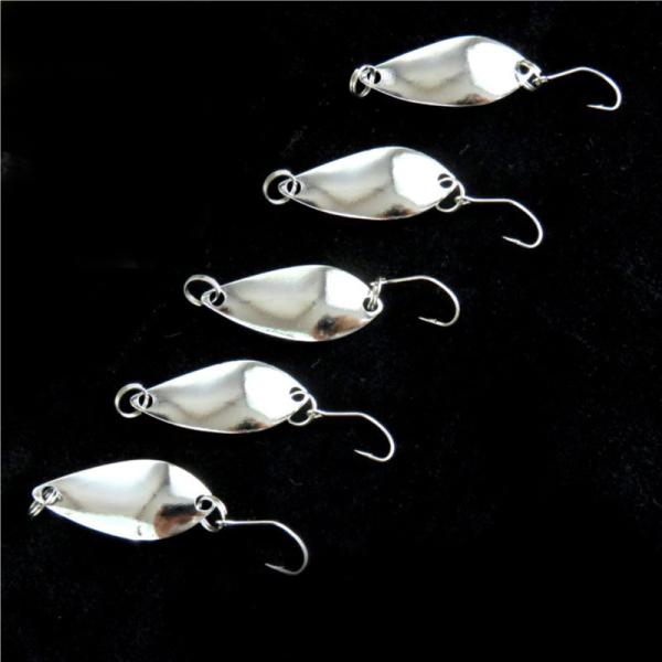 釣り具 渓流 ルアー スプーン 5本セット ３ｃｍ 限定特価 シングルフック ケース入 2 8ｇ