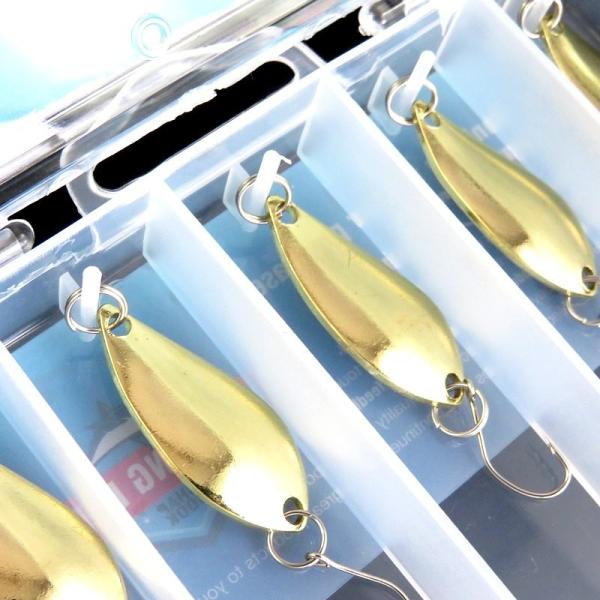 釣り道具スプーン 渓流 ルアー スプーン 5本セット シングルフック 3cm 2.8g