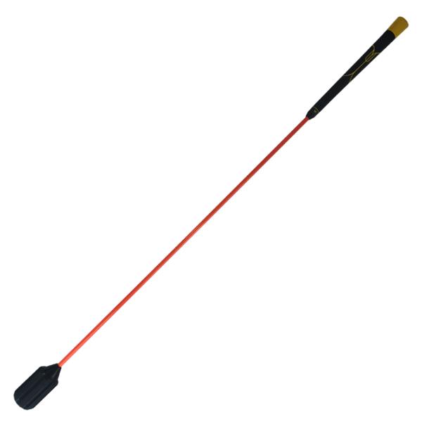 ・商品名スイングトレーナー モアスピードスティック・製品仕様素材ヘッド：ラバー/ABS、グリップ：ラバー重さ　　　：約340gサイズ　　：全長約：1005mm　ヘッドを効率良く走らせる感覚が短期間に習得出来て確実にヘッドスピードアップしかつ...