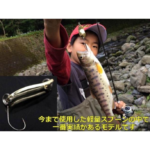 釣り具 渓流 ハードルアー シングルフックスプーン 2色 3g 3cm ニジマス イワナ トラウト スプーン バス ヤマメ 豊富な品