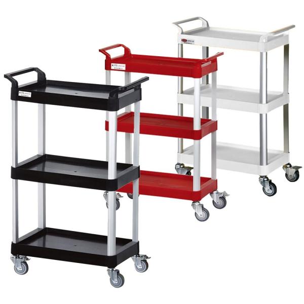 送料無料 即出荷 プラスチックツールワゴン 3段 4kg ライトタイプ