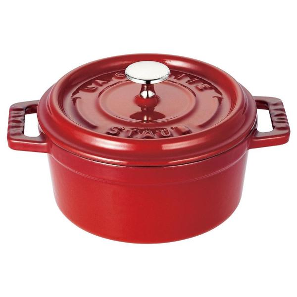 送料無料 Staub ストウブ セットアップ ミニピコココットラウンド 10 チェリー