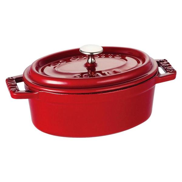 送料無料 Staub ストウブ ミニピコココットオーバル 11 チェリー Pindo Com Py