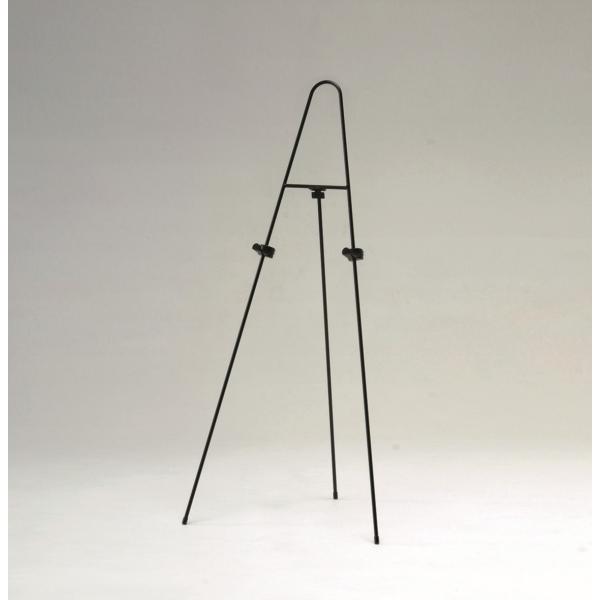 ●最もシンプルなPOPスタンド。可動式パネル受け付き。＝仕様＝対応サイズ：A4・B4・A3・B3・A2・B2　パネル厚30mmまで本体：スチールφ8　塗装仕上　樹脂キャップ付属部品：パネル受け　樹脂重量：1.1kg静止安全荷重：合計3kgま...