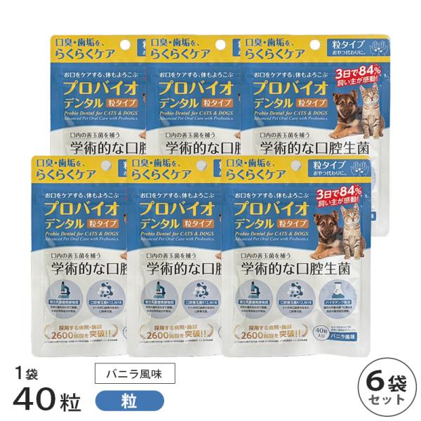 プロバイオデンタル 粒 40粒入 6袋 セット 賞味期限2028年12月