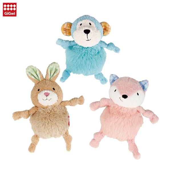 体の小さなパピーや小型犬でも楽しく遊べるよう工夫を凝らしたドッグトーイです。肌触りのいいふわふわのおなかの中には弾力のあるスパイクボール、またボールの中にはやさしい鳴り音のスクィーカー、頭にはカシャカシャ音が楽しいクリンクル素材が入っていま...