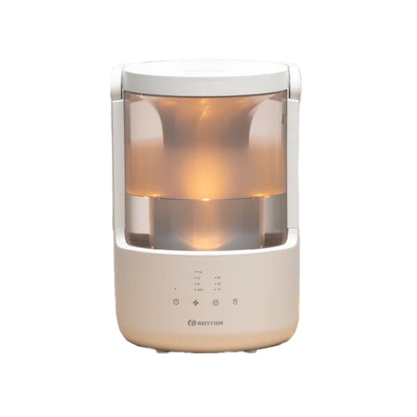 RHYTHM リズム 加湿器 プールレス加湿器 9YYA64RH08 超音波振動加湿方式 自動運転 可動式ハンドル付 アロマ対応 静音 LED タンク乾燥機能 ライトグレー