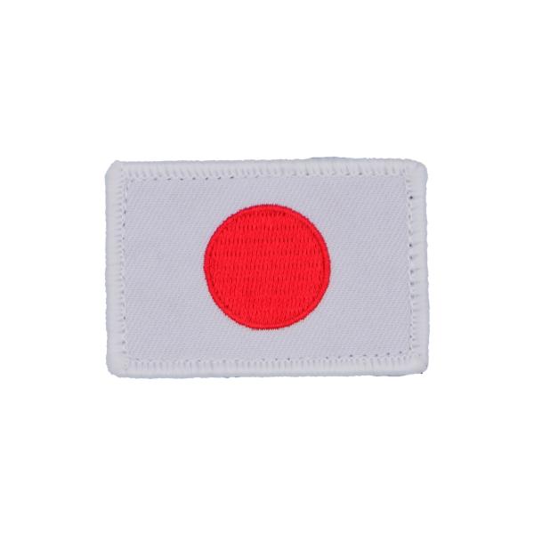 日の丸 日章旗 日本 JAPAN ジャパン 国旗 4cm×6cm PJ27-TN ワッペン パッチ 刺繍 ホワイト レッド