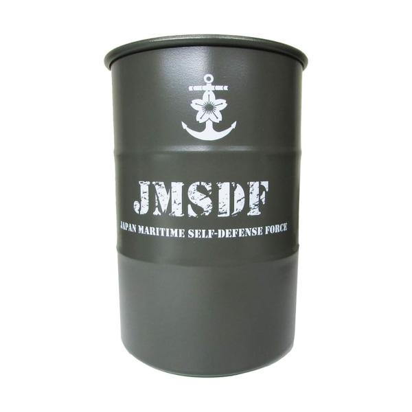 海上自衛隊 マグカップ ドラム缶 モチーフ JMSDF ロゴ マーク プリント ZAS050 コップ 海自 オリーブグリーン