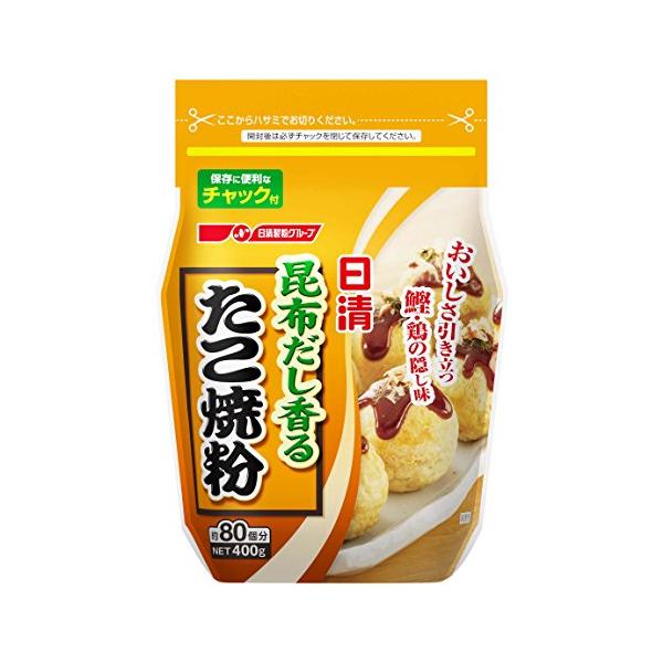 日清 昆布だし香るたこ焼粉 400g×12個