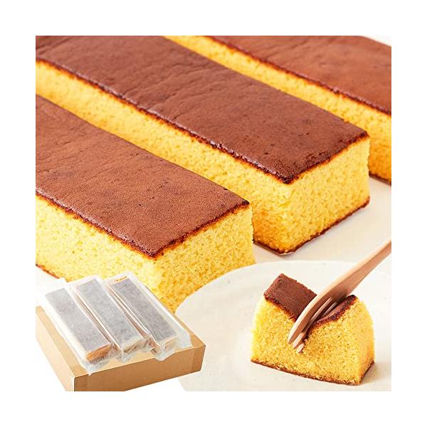 愛用 天然生活 長崎カステラ 3本入 大容量 ザラメ 和菓子 スイーツ プレーン O2designs Com Br