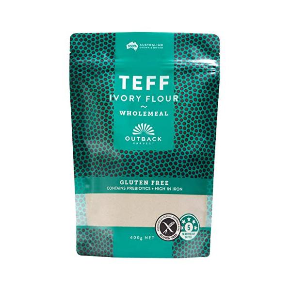 テフ 粉末 アイボリー 400g×3個 TEFF IVORY FLOUR スーパーフード グルテンフリー 低GI オーストラリア産 送料無料