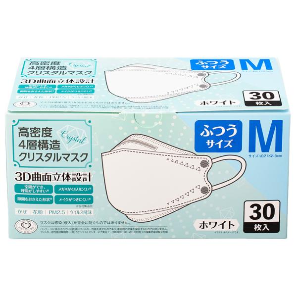 富士/4層構造クリスタルマスク/ホワイト/30枚/Mサイズ : アエナ Yahoo