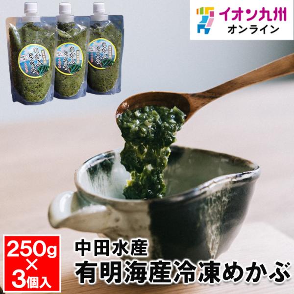 有明海産冷凍めかぶとろろ 3個入 めかぶ わかめ ワカメ 海藻 ねばねば ネバネ バ 無添加 自然食品 有明海産 国産 日本産 グルメ ごはんのお供 ごはんのおとも