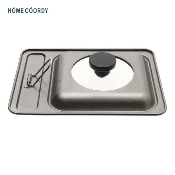 HC　ガラス窓付玉子焼き器カバー13.5X18.5cm