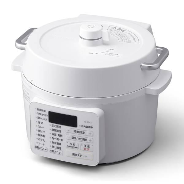 IRIS OHYAMA 圧力炊飯器 PC-MA2 ホワイト IRIS OHYAMA（アイリスオーヤマ） 電気圧力鍋 PC-MA2-W 調理器具 多役