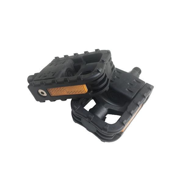 ★VP Components  折畳み式ペダル VP-F55 左右ペア★クランク側に押して曲げるだけでワンタッチで折りたたみができるペダル。 折りたたみ車の補修&amp;アップグレード用 リフレクター付。折り畳み自転車や小径車のペダルを、手...