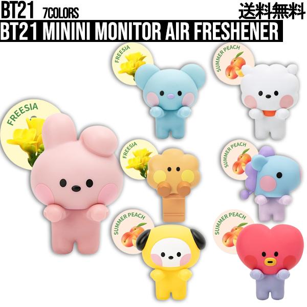 BT21 minini Monitor Air Freshener【BT21公式グッズ】香り 芳香剤 置き型 ディフューザー ルームフレグランス 車内 モニター 部屋 いい香り ホワイトムスク
