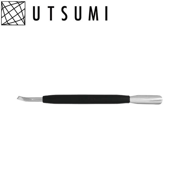 【正規代理店】UTSUMI P019 ブラックスペシャル【送料無料】UTSUMI ネイルサロン用品 メタルプッシャー シリコン製グリッププッシャー ネイルプッシャー