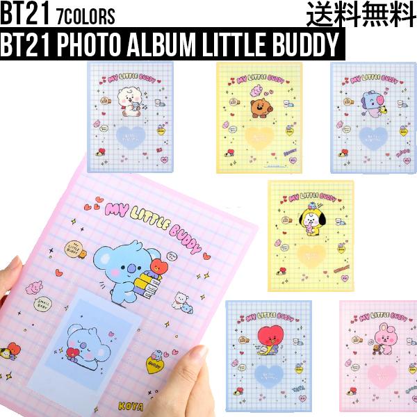 BT21 PHOTO ALBUM LITTLE BUDDY【送料無料】BT21公式グッズ フォトアルバム アルバム 写真入れ BT21 BT21グッズ 公式グッズ タタ チミー クッキー RJ 学生用