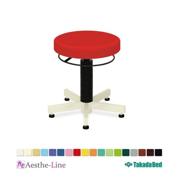 ポイント5倍 Ptスツール アジャスター付き Tb 764 02 リング状レバー 5脚ベース 高田ベッド スツール Pm Ssp Ma Gov Br