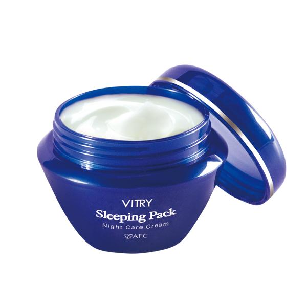 新品未使用　LEAP スリーピングクリームパック　3箱 AFC（エーエフシー） VITRY スリーピングパック 80g AFC公式 爆買