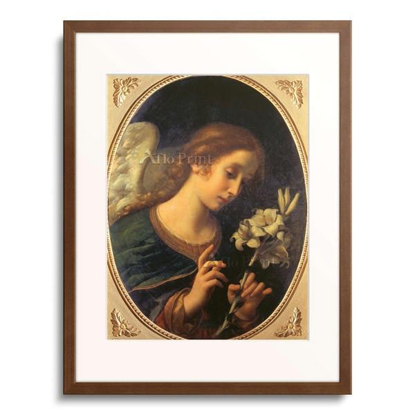 アートプリント　「受胎告知　聖母」　カルロ・ドルチ　横27cm×縦33cm額縁込 アートプリント 「受胎告知 聖母」 カルロ・ドルチ 横27cm×縦33cm額縁込