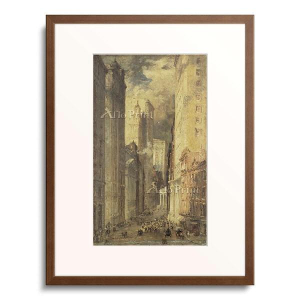 コリン・キャンベル・クーパー Colin Campbell Cooper 「The Financial District, Downtown Manhattan.」