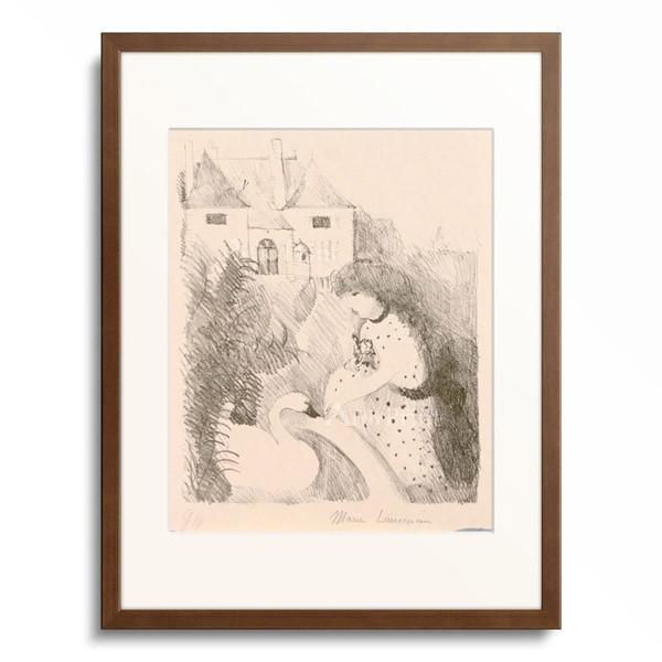 マリー・ローランサン Marie Laurencin 「Girl with a swan. 1925/30