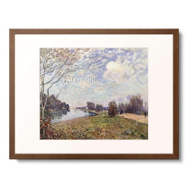 アルフレッド・シスレー Alfred Sisley 「The Thames at Hampton Court, East Molesey. 1874」