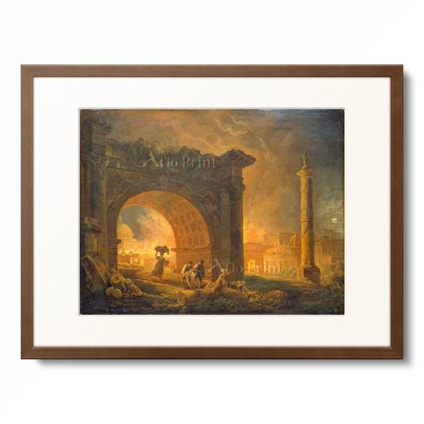 ユベール・ロベール Hubert Robert 「Roman Ruins.」 : アフロプリント