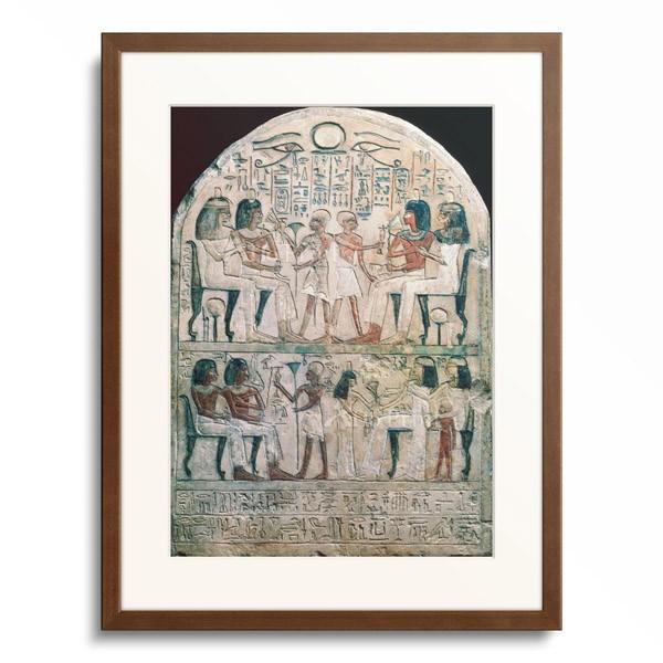 作者不明 (古代エジプト画 Agyptisch) 「Funerary stela (156 BC 