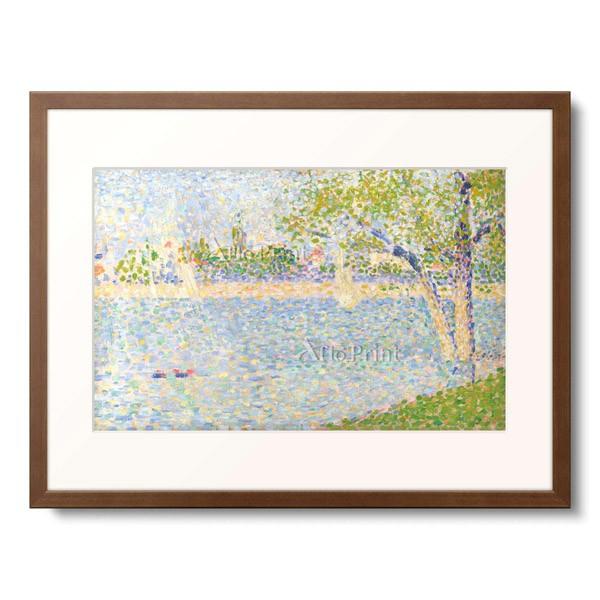 ジョルジュ・スーラ Georges Seurat 「グランド・ジャット島からの
