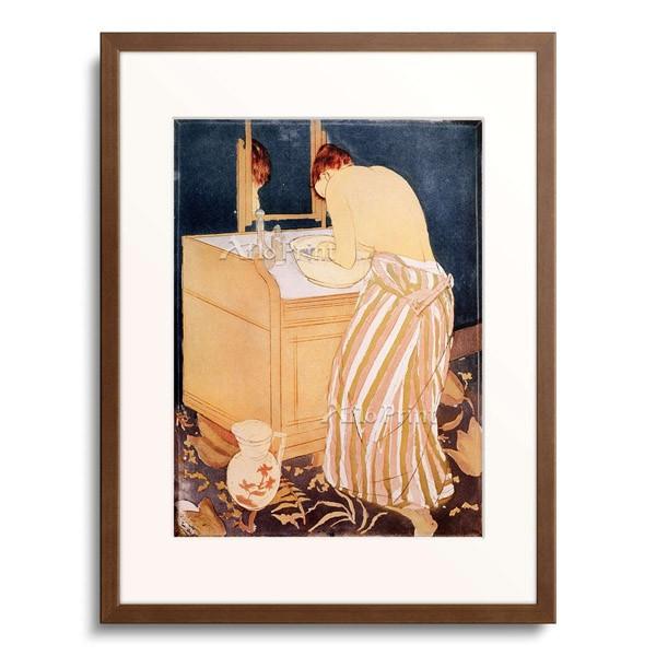 メアリー・カサット Mary Stevenson Cassatt 「水浴する女性) La