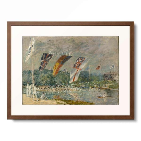アルフレッド・シスレー Alfred Sisley 「Les regates-Molesey」