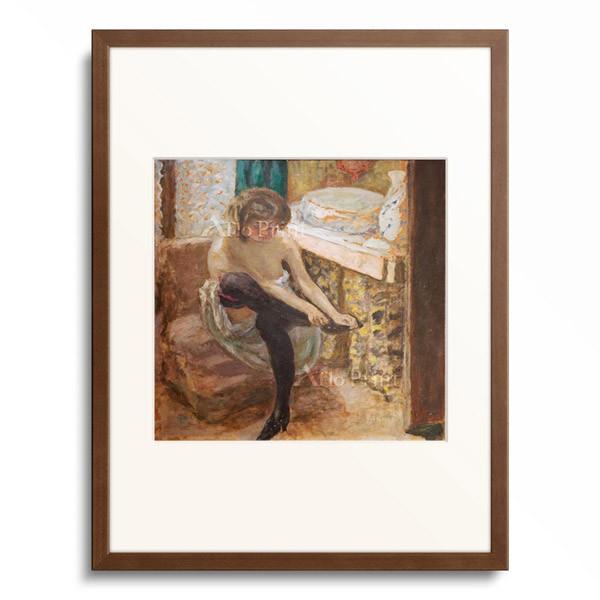 ピエール・ボナール Pierre Bonnard 「La femme aux bas noirs