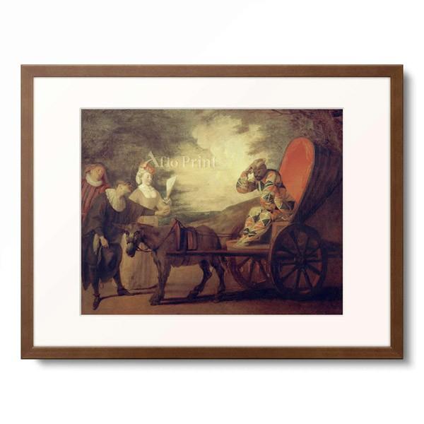 アントワーヌ・ヴァトー Jean Antoine Watteau 「A scene from ‘Arlequin, empereur dans la Lune'」