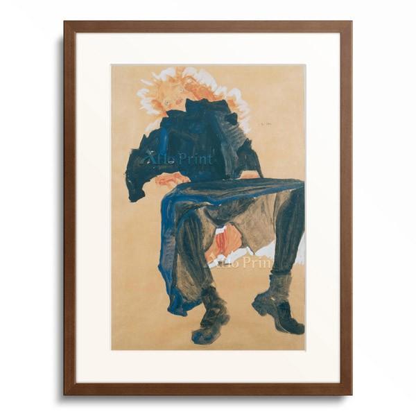 This is Rock エゴン・シーレ エゴン・シーレ Egon Schiele 「Sitzende mit aufgehobenem blauen