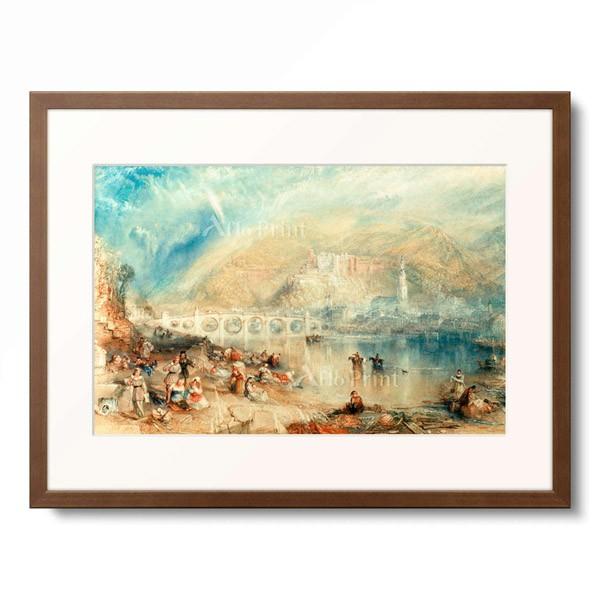 ジョゼフ・マロード・ウィリアム・ターナー Joseph Mallord William Turner 「Heidelberg mit einem Regenbogen, 1841.」