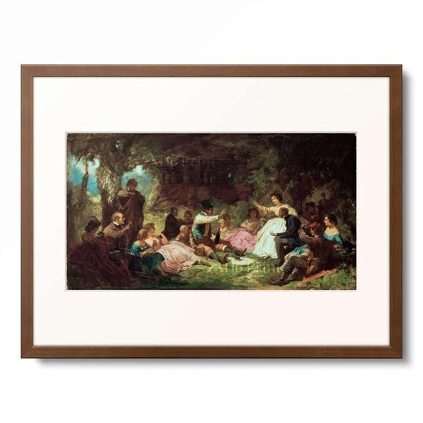 カール・シュピッツヴェーク Carl Spitzweg 「The Picnic」