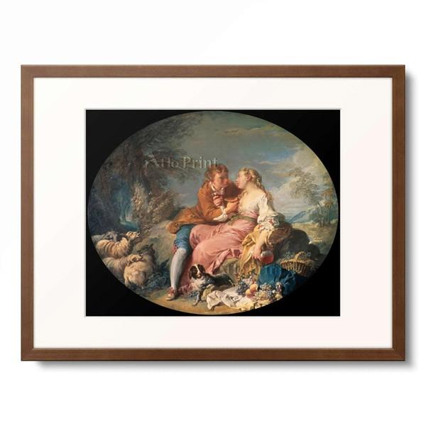 Francois boucher ブーシェ 絵画 フランソワ ブーシェ ニンフに幼児