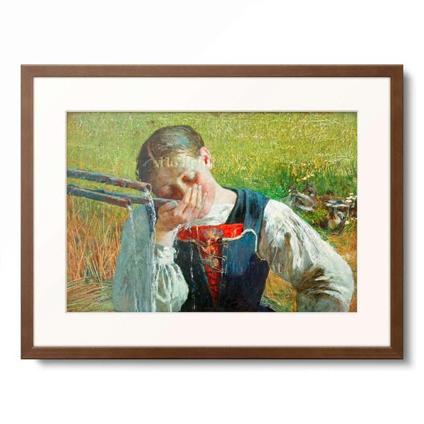 ジョヴァンニ・セガンティーニ Giovanni Segantini 「Costume Grisons