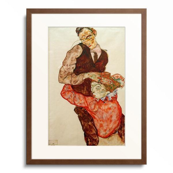 エゴン・シーレ Egon Schiele 「Lovers」 : アフロプリント - 通販